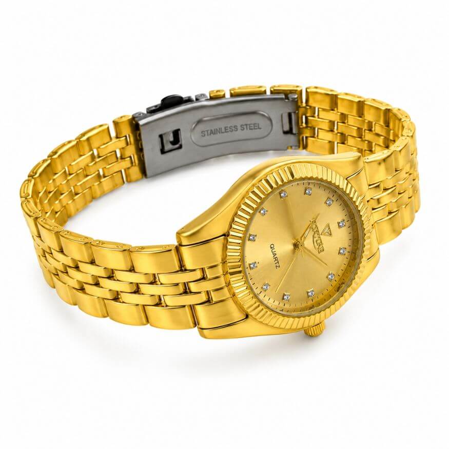 Fortune Gold Couple Watch Set